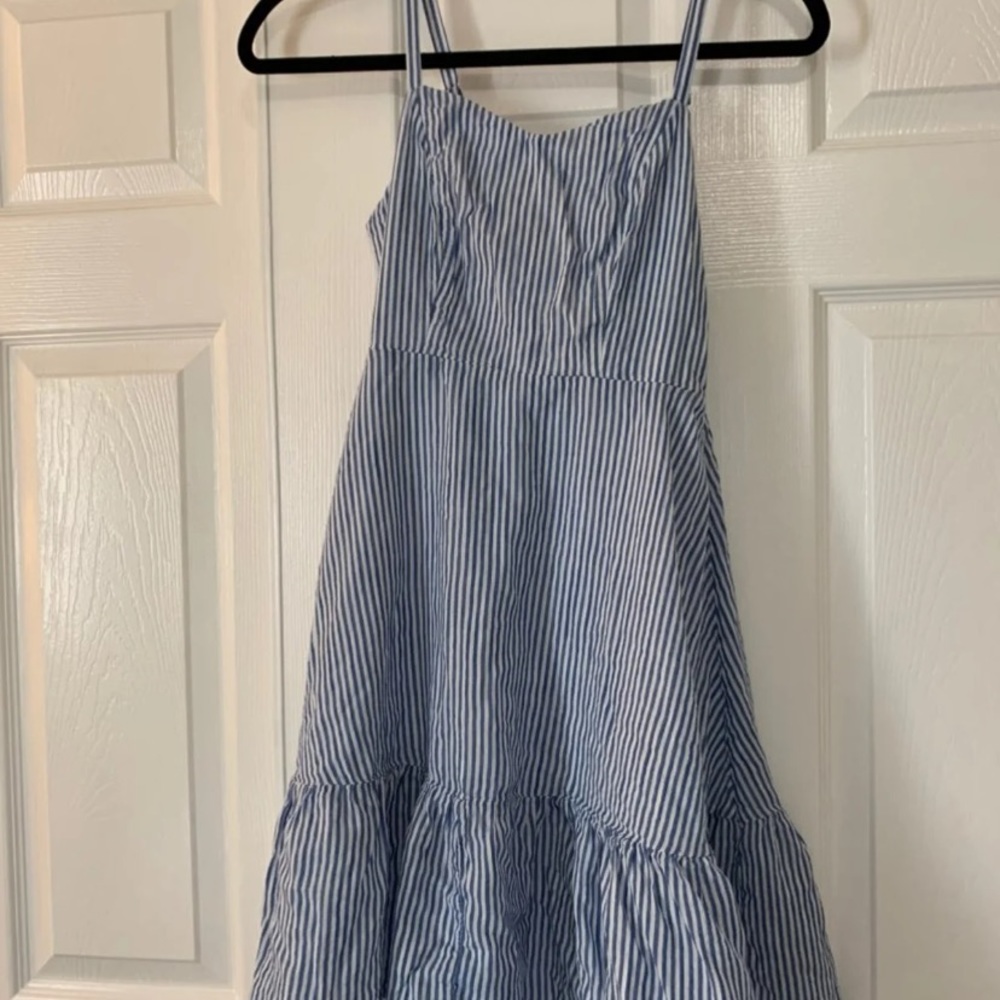 Blue & White Striped Dress